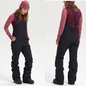 Burton Avalon Bibs Black Small Short NEW